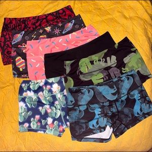 Feed Me Fight Me spandex workout shorts